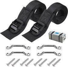 48" Battery Tie down Strap Hold down Kit, Cooler Tie down Kit with Stainless Ste