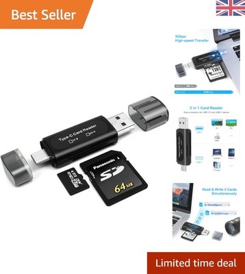 High-Speed USB C SD-Kartenleser - Dual Slot Adapter für Kreativprofis