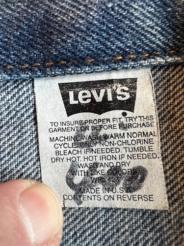 Vintage Levi’s Trucker Jacket 70507-4890 Men’s XL Blue Denim Made in USA 80s 90s by Levi's, Size XL, $88 - Photo 9