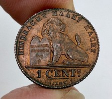 Belgium 1912 Albert 1 Centime Red   -  96637