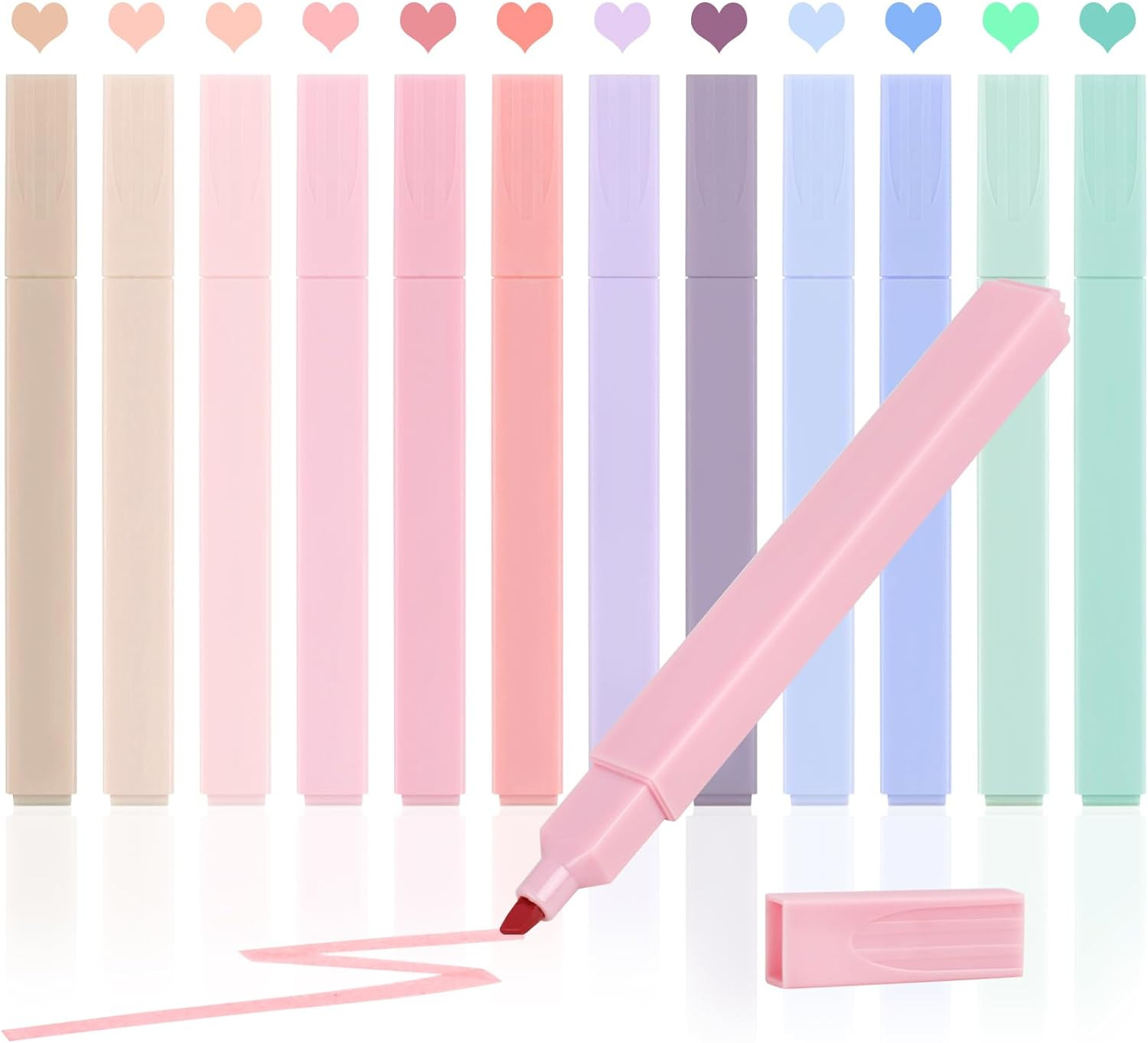 S, Pastel Highlighter Set, No Bleed Bible Highlighters (1
