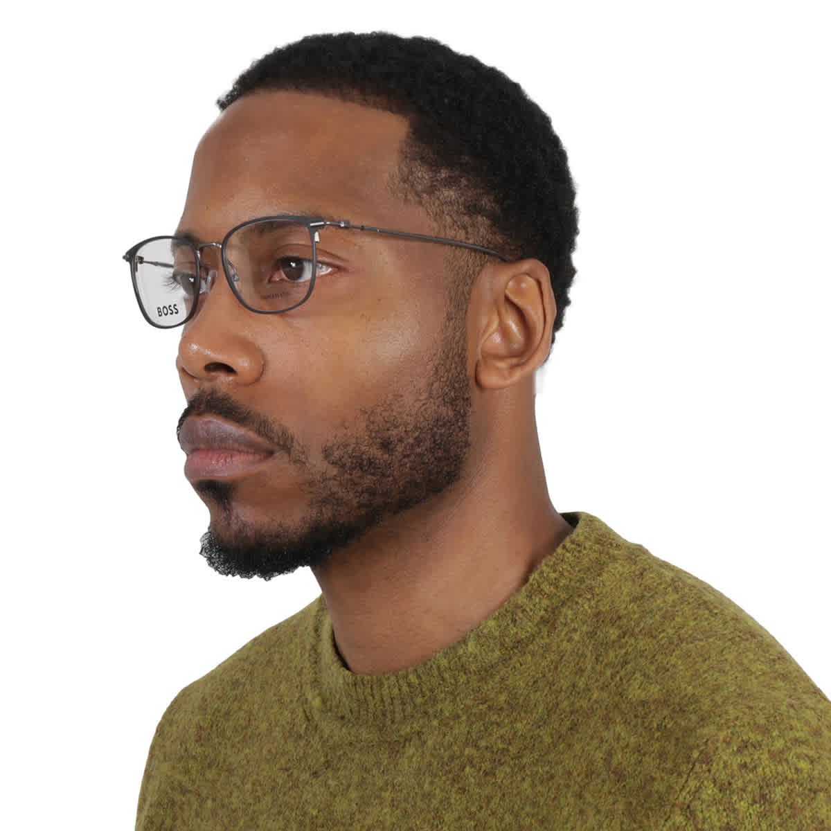 Hugo Boss Demo Rectangular Men Eyeglasses BOSS 1431 0RZZ 52 BOSS 1431 0RZZ 52