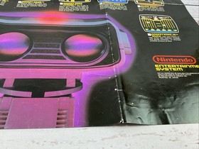 Original Nintendo NES 1986 The Game Plan Poster 15X11 in Size, R.O.B. the Robot 