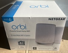 NEW NETGEAR Orbi AX3000 Tri-Band Mesh Smart WiFi 6 Router  Satellite RBK652