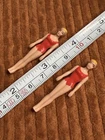 2- VINTAGE MINi BARBIE DOLL TO SKIPPER ME N MY DOLL & DAY AT FAIR Red Swimsuit