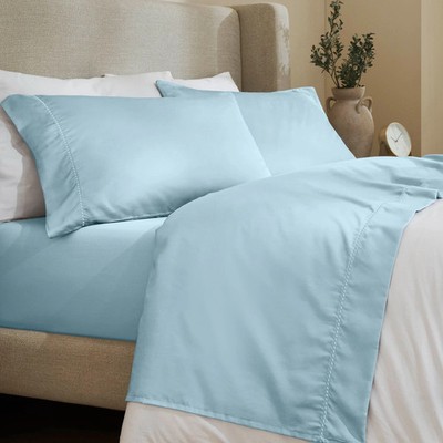 Imperia Cotton Blend 600 Thread Count Dash Stitch Hem Deep Pocket Bed Sheet Set