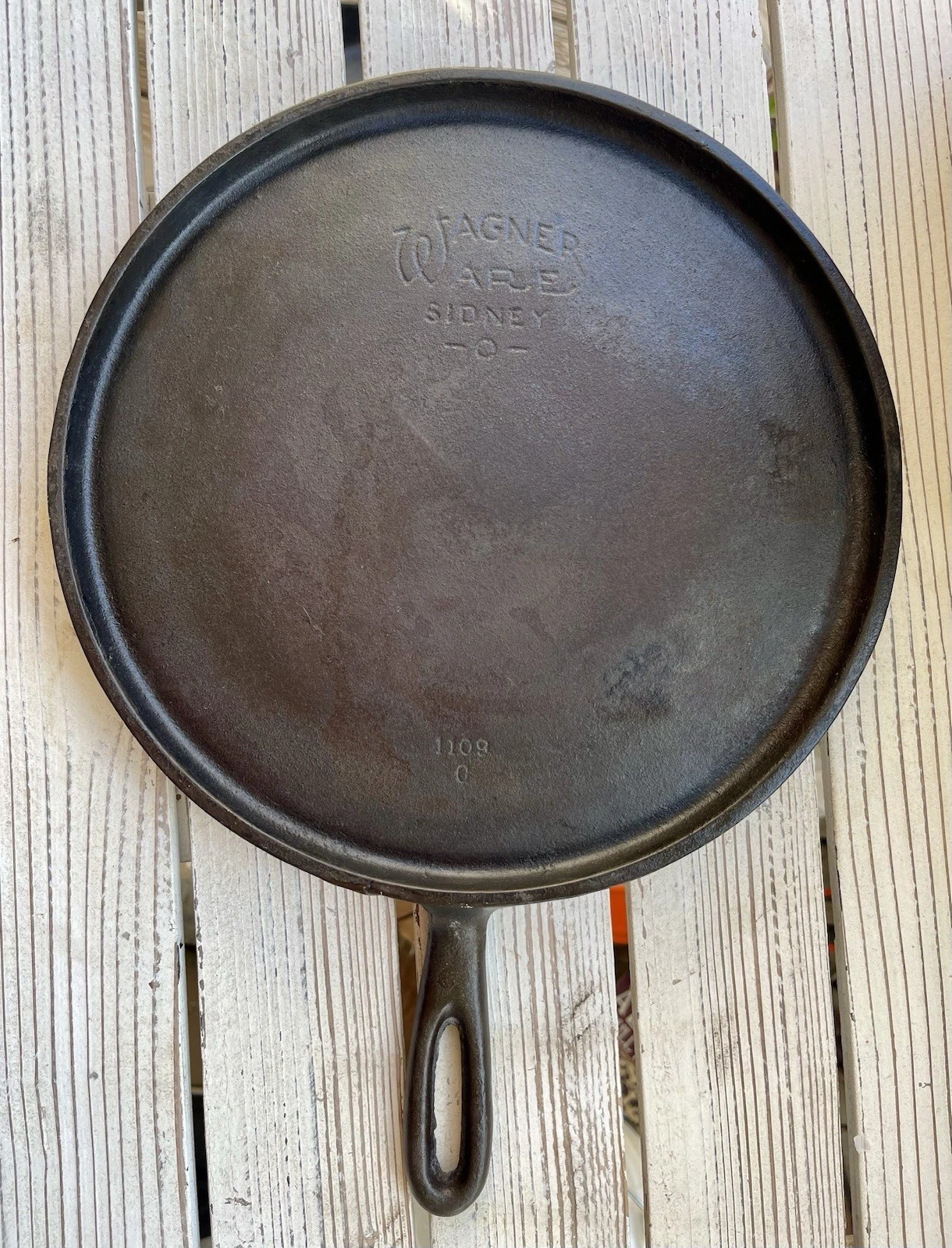 Vintage Wagner Ware Sidney O Cast Iron Skillet 1109 C Smooth No Crack Flat
