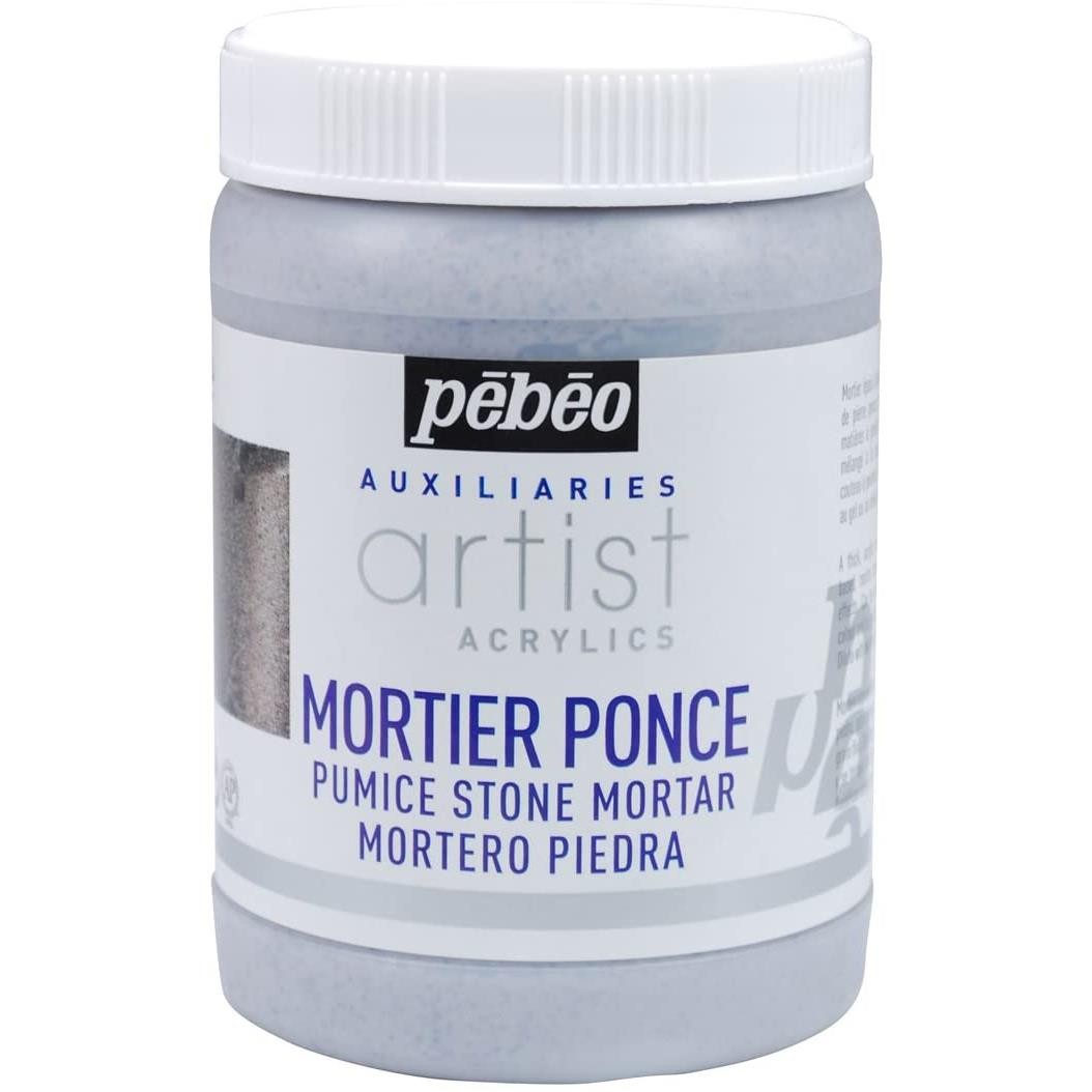Mortier ponce Pébéo Artist Acrylics en pot de 250ml pour relief