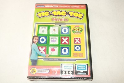 LAKESHORE INTERACTIVE WHITEBOARD SOFTWARE - Tic-Tac-Toe Phonics - PC CD-ROM NEW