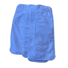 Lot of 3 OsoCozy Prefold Terry Cloth Diaper Inserts 100 Cotton White