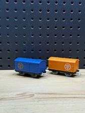 Thomas Friends Trackmaster Cargo Lot Boxcar Cargo Orange blue Electric Company