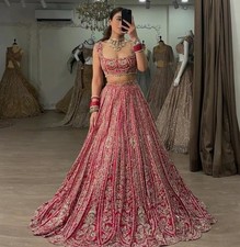 LEHENGA CHOLI INDIAN BOLLYWOOD WEDDING PARTY PAKISTANI WEAR READYMADE