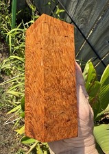 Stabilized K G Amboyna Burl Turning Blank  5.70 x 1.90 x 1.90   1179 