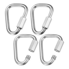 4-Pack Quick Chain Link Connector, 1/2" 304 Stainless Steel Repair Chain Links