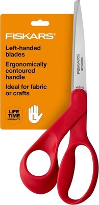 Left-Handed Scissors, Precision Cutting for Craft Fabric Paper, Ergonomic