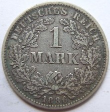 1 Mark 1886 E Kaiserreich Silberm&uuml;nze J&auml;ger 9 Dresden sehr sch&ouml;n sch&ouml;n s-ss