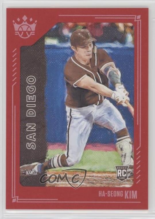 2021 Panini Diamond Kings Red Framed Ha-Seong Kim #99 Rookie RC 4n2