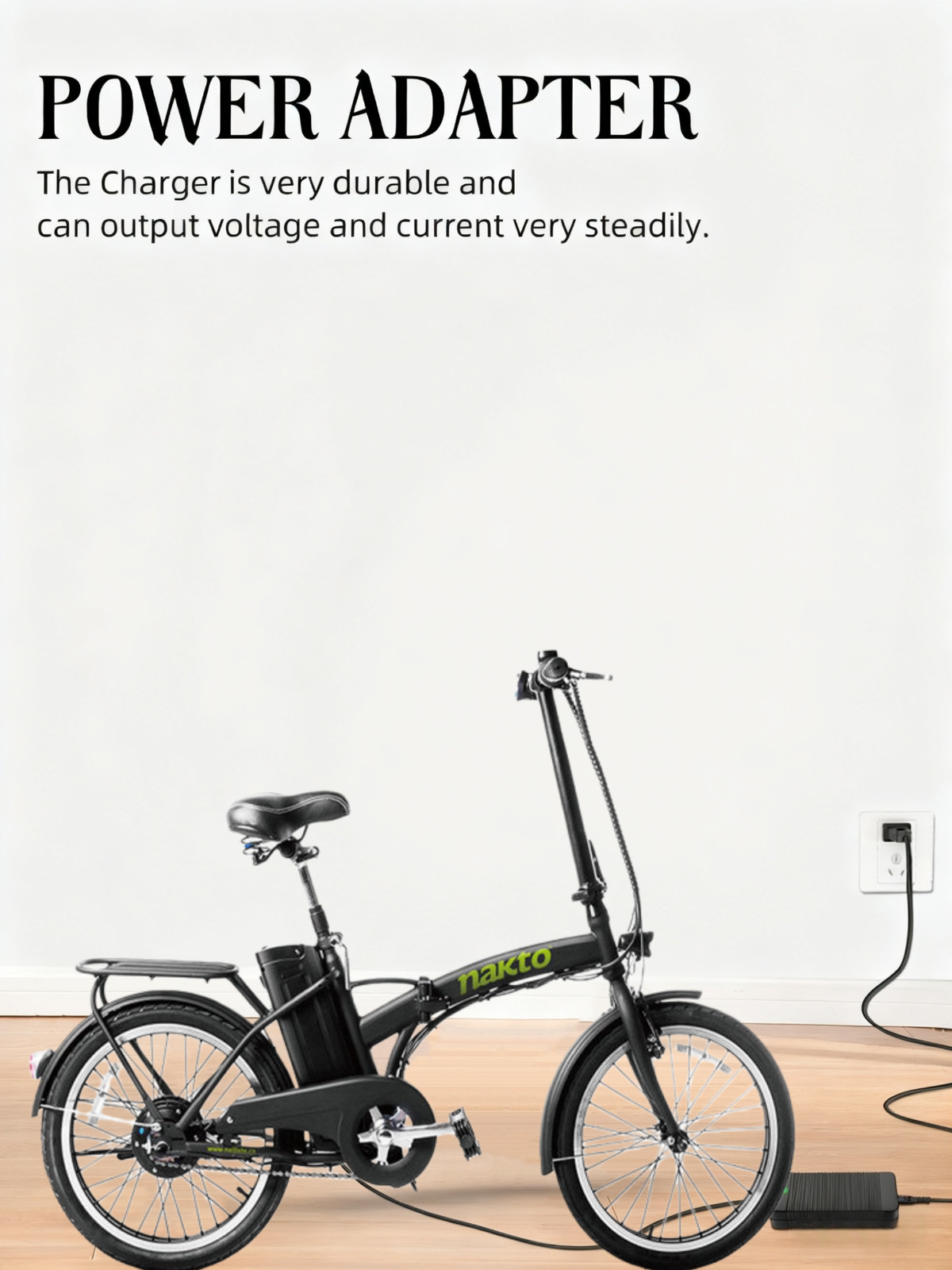 42V Charger for NAKTO Fashion 20" Folding 36V Lithium-ion Battery Power Adapter