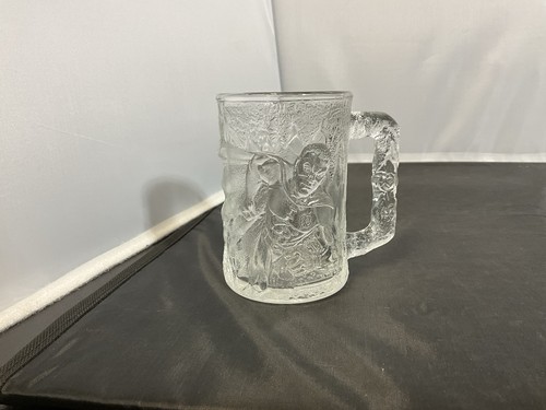 VTG 1995 McDonald's Batman Forever Robin 3D Cup Mug Glass Drinkware 