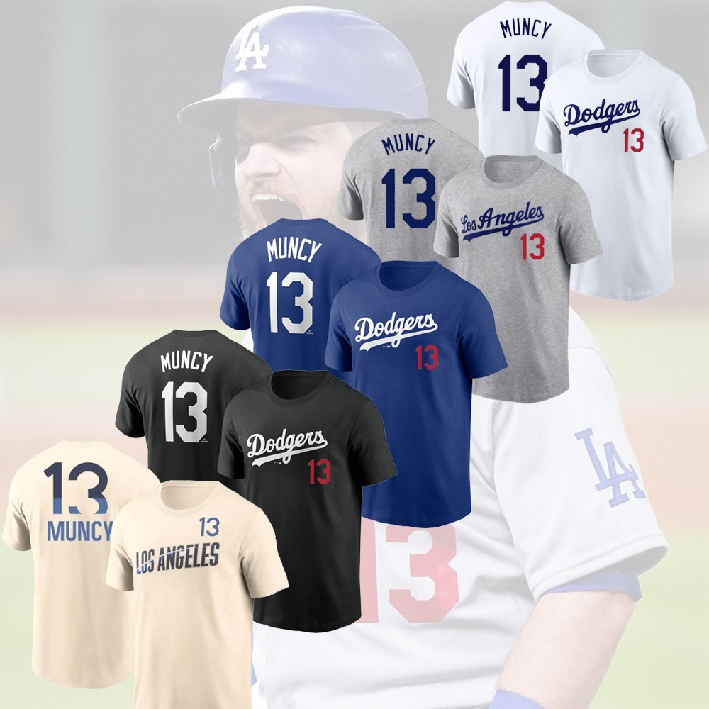 Dodgers Muncy 13 限定版 ユニフォーム M Max Muncy #13 Los Angeles Dodgers Name & Number Player Unisex