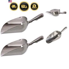 Ice Scoop Dry Goods Scoop Candy Spice Scoop Cast Aluminum Set 2 12oz