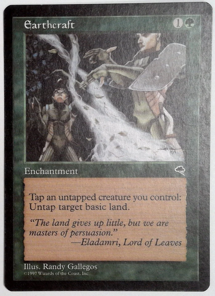 MTG MP Earthcraft Tempest Magic: The Gathering Card MODERATE PLAY - Image 2 of 4