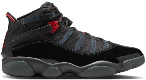 Jordan 6 Rings Anthracite Fire Red