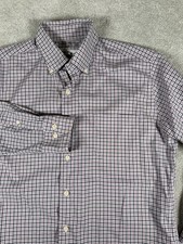 Peter Millar Mens M Classic Fit Spring Plaid Button Down Shirt L/S performance