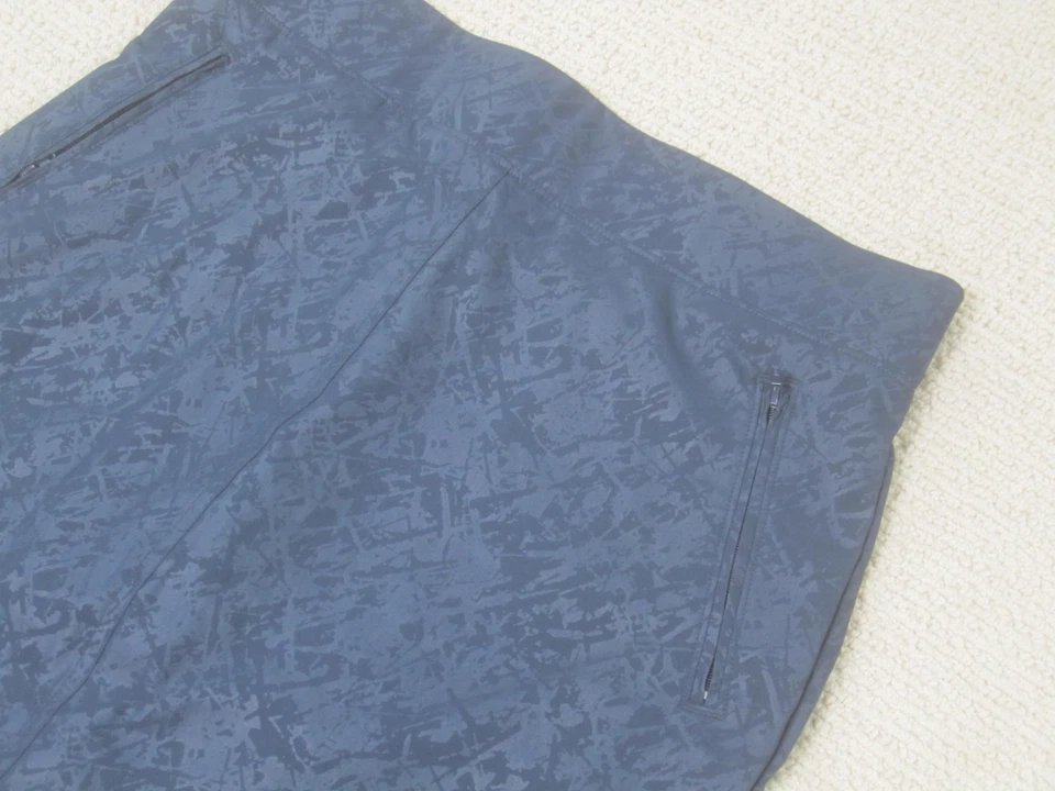 Orvis Womens Skort Medium Geometric Blue Casual Pull On w/ Pockets Active - Image 3 of 4