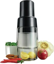 Mini Chopper | Compact Manual Food Chopper Cutter Mincer for Garlic Nuts Ginger 