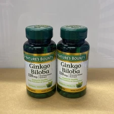 2x GINKGO BILOBA 120 mg - 200 Caps (2x100) Brain Function & Memory100CT/Exp.Read
