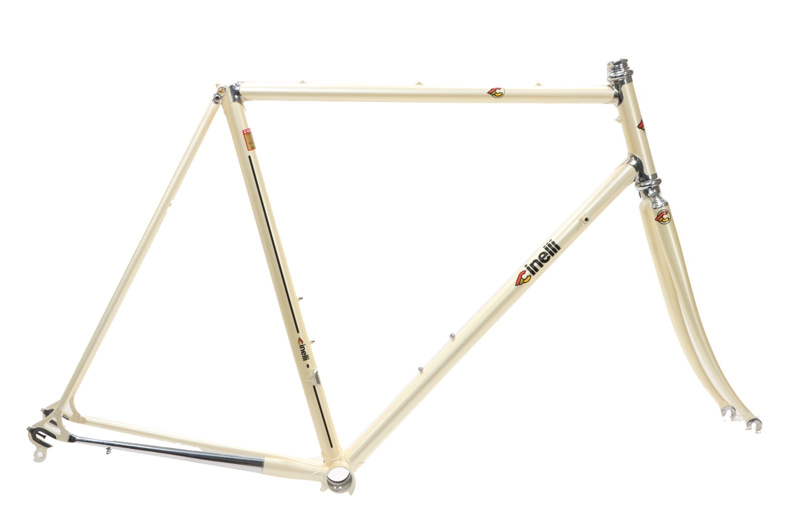 Cinelli Supercorsa Frameset 575cm C-T Pearl White Columbus SLX Headset NEW NOS 483590₽