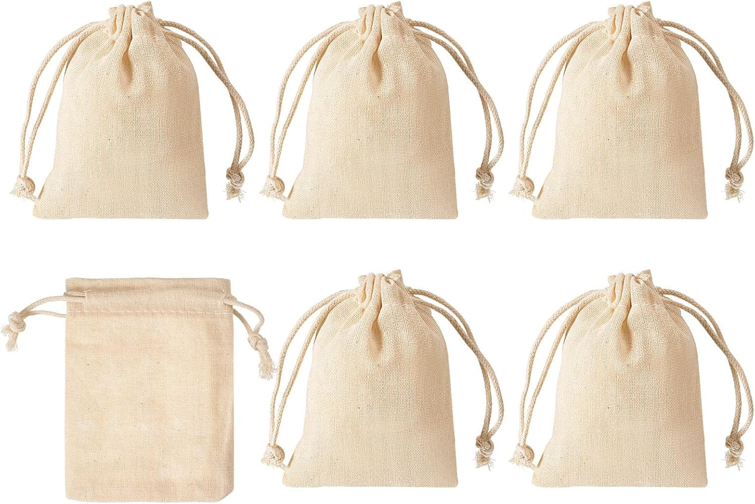 PATIKIL 4"X3" Coin Sacks Bag, 6 Pack Bank Coin Deposit Change Transit Bags Canva