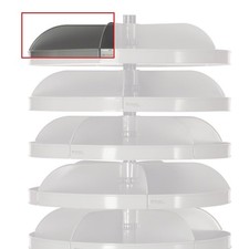 Durham Steel Dividers For 28" Dia. Rotabin Revolving Shelves - Gray
