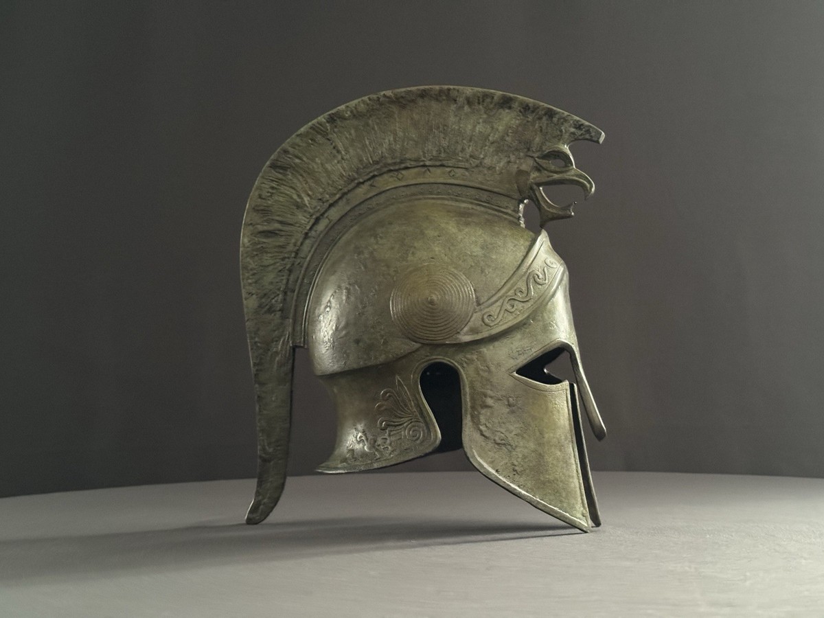 Alexander the Great Ancient Macedonian Bronze Helmet Greek Replica  Reproduction