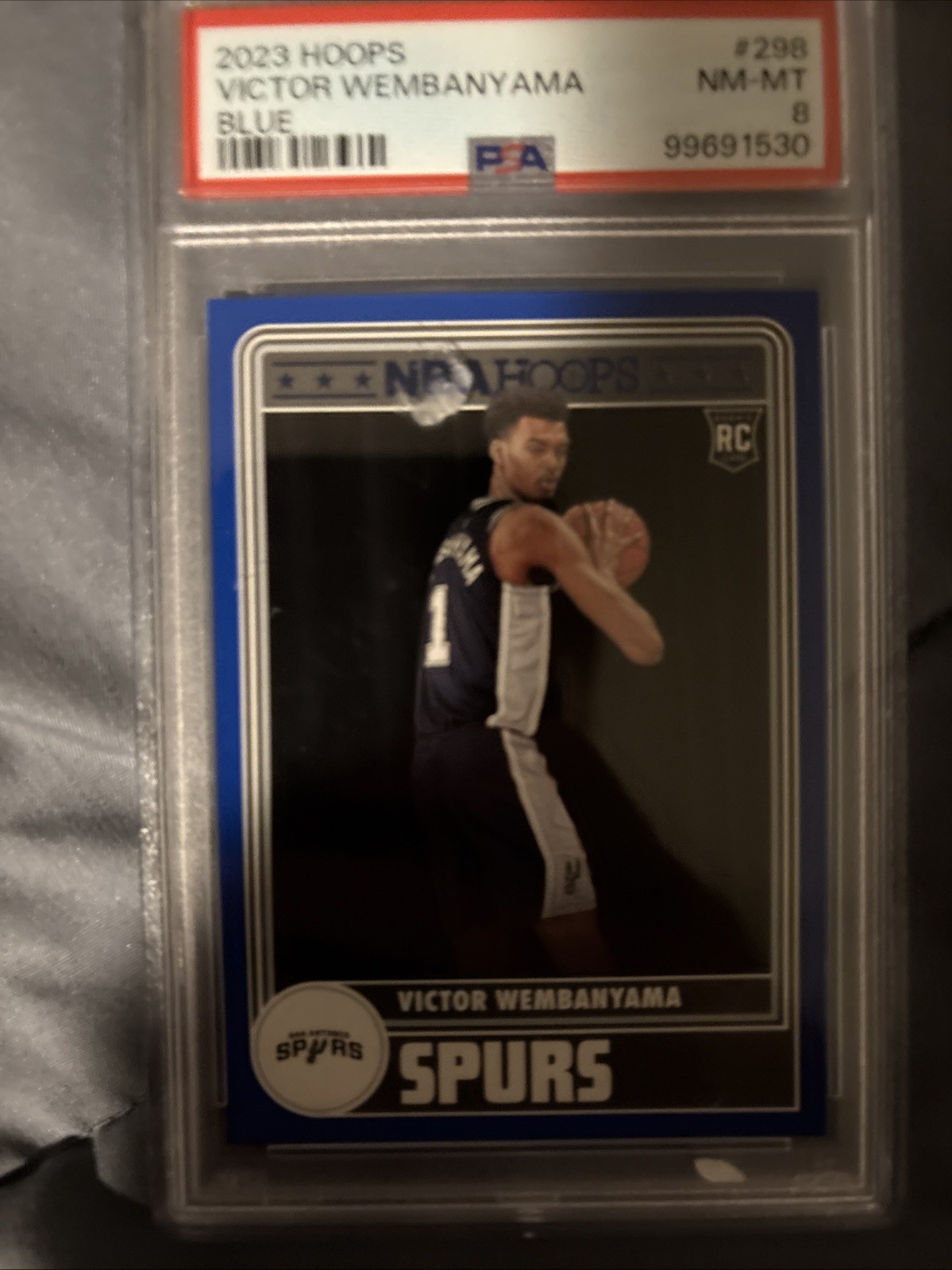 2023-24 Panini Nba Hoops Basketball Victor Wembanyama #298 Rc Blue PSA 8 Buy Low