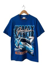 Vintage Jimmy Spencer Nascar T Shirt Men’s Medium Blue All Over Print