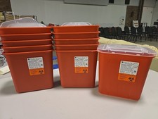 11 New Henry Scheim Sharps Disposable Biohazard Containers 2 Gallon 112-7150
