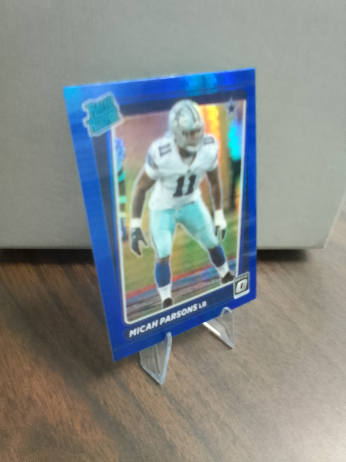 2021 Panini Donruss Optic - Rated Rookie Micah Parsons #245 Blue Hyper Prizm t3