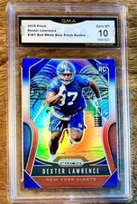 2019 Dexter Lawrence 10/10 MINT Red White and Blue  GMA Giants