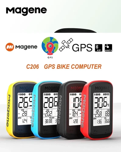 Magene C206 GPS Odometer Cycle Computer Bike Running Slope Sensor Garmin