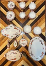 Nakazato Dragon And Peacock Serving Set.