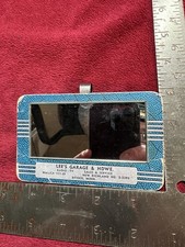Miroir visière vintage, Lee’s Garage & Hdwe à Waseca, New Richland et Otisco MN.