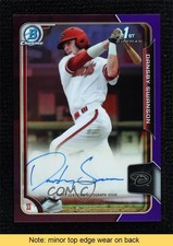 2015 Bowman Draft Chrome Pick Purple Refractor Dansby Swanson Auto READ 0n7b