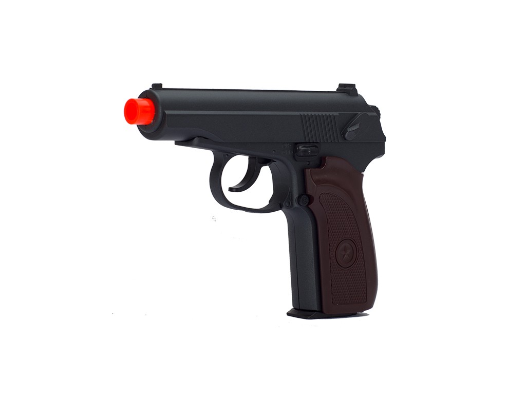 UKArms G29W Full Metal Spring Airsoft Pistol (Black & Wood) – 245 FPS ...