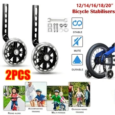 Training Wheels bike fit for 12/14/16/18/20Inch bike with Flash Light Wheel 2PCS