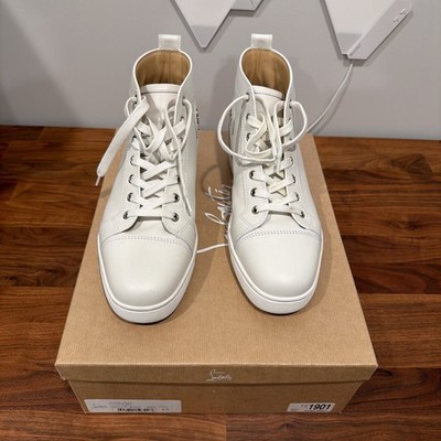 Size 10 Or 43 - Christian Louboutin Louis Flat White | eBay