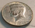 1968-D XF Kennedy half dollar - 40% Silver Below Melt Value!