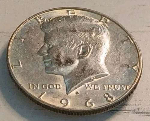 1968-D XF Kennedy half dollar - 40% Silver Below Melt Value!
