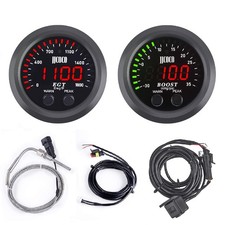 Universal Exhaust Gas Temperature Egt Gauge Turbo Boostvacuum Gauge Kit